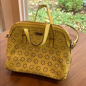 Cutout floral Kate Spade bag, removable cross body